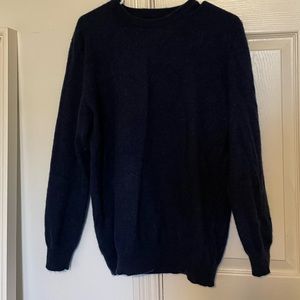 100% cashmere navy blue sweater size M